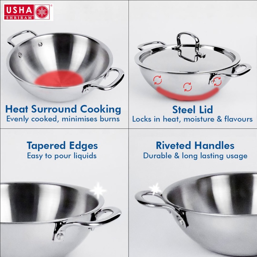 Best Stainless Steel Kadai In India For Indian Cooking