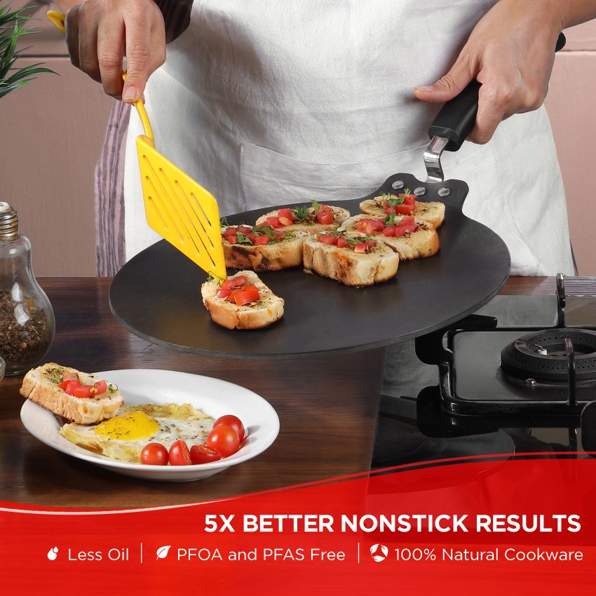  Vinod Hanos Non Stick Wok - 22: Home & Kitchen