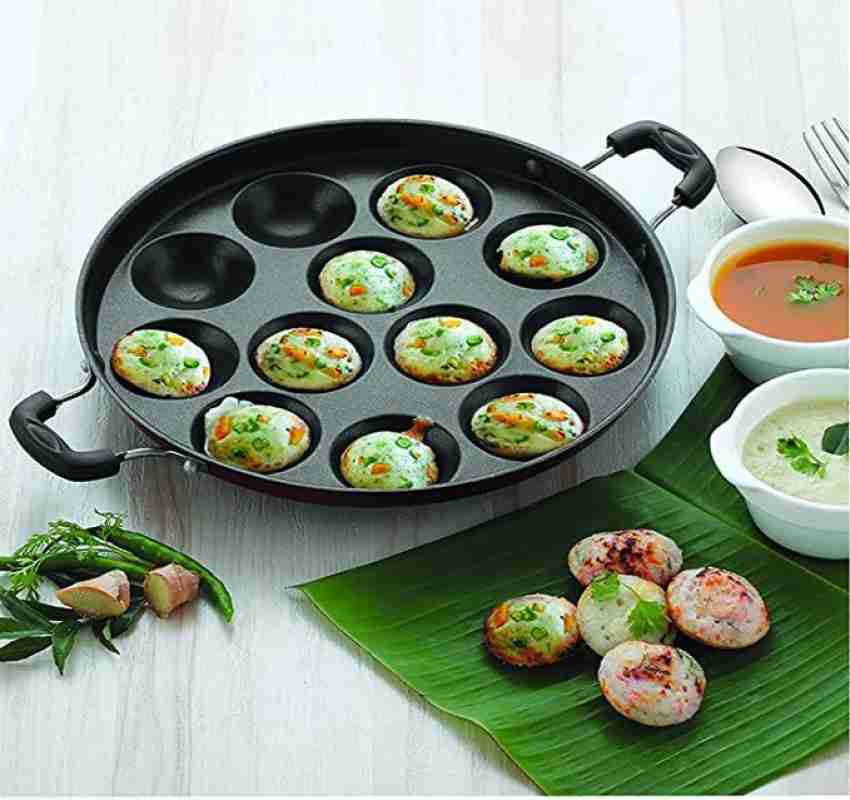 5 Pits Mini Appam Pan or Mini Uttappam Pan in Iron 