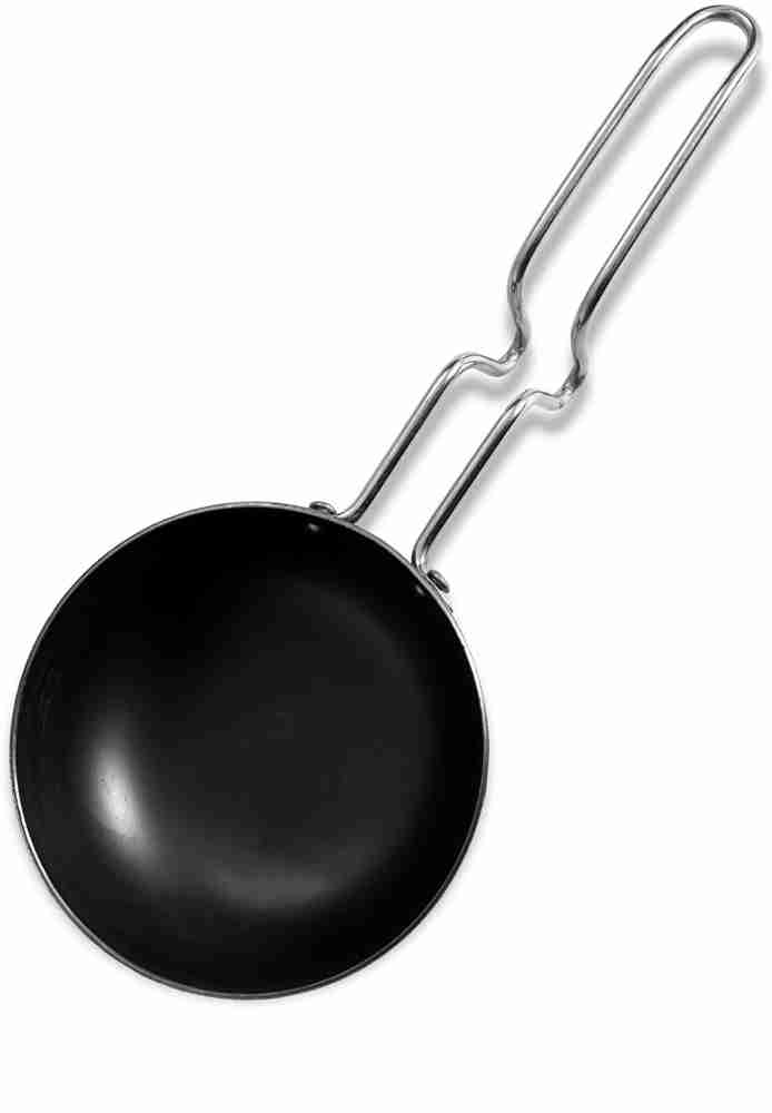 Black Cast Iron Tadka Pan(Small), Round, Capacity: 0.5 Litre