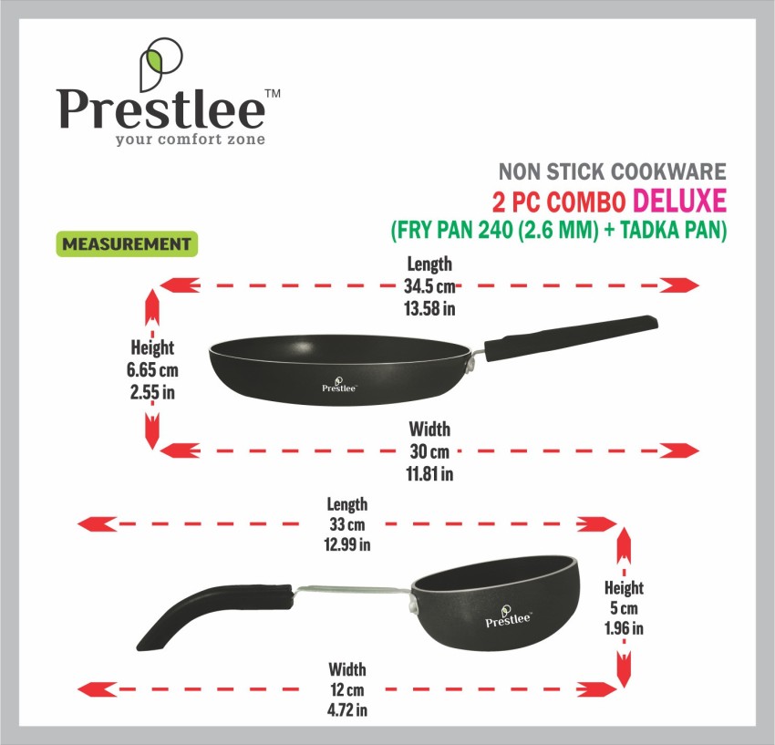 2 PC Non-Stick Fry Pan & Dosa Tawa Set (Fry Pan + Dosa Tawa)