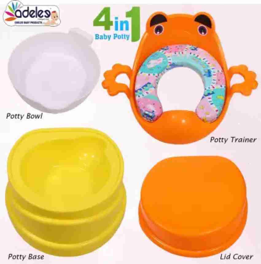 World Wide Villa REUSABLE WASHABLE POTTY SEAT BOX 1.5 LTR FOR ADULT URINE  AND POTTY USE Potty Box - PLASTIC Potty Box available at reasonable price -  Buy Baby Care Products in