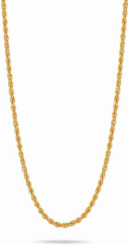Candere by Kalyan Jewellers BIS Hallmark Rope Chain Yellow Gold