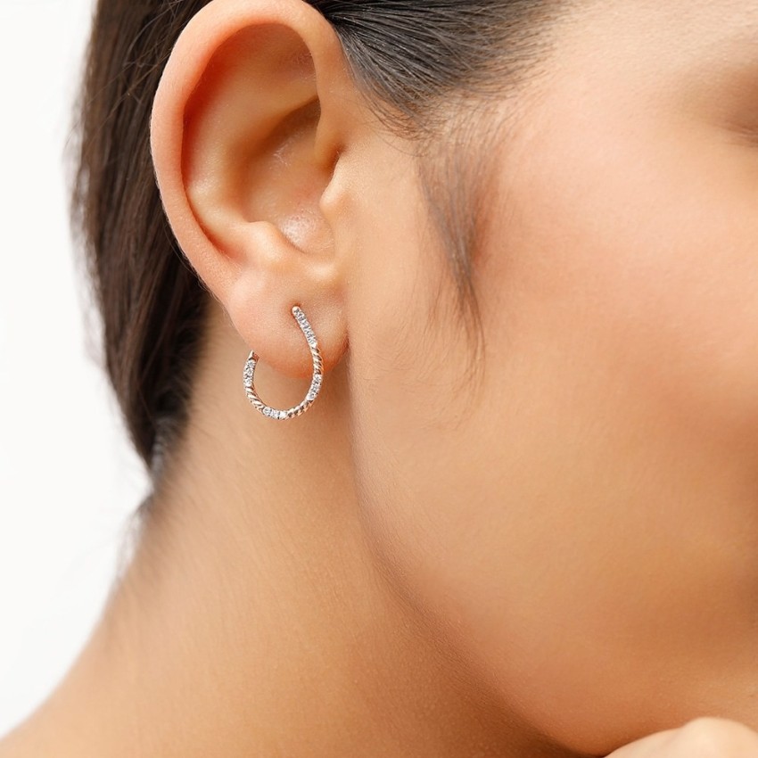 18k Real Diamond Earring JGS220807143  Jewelegance