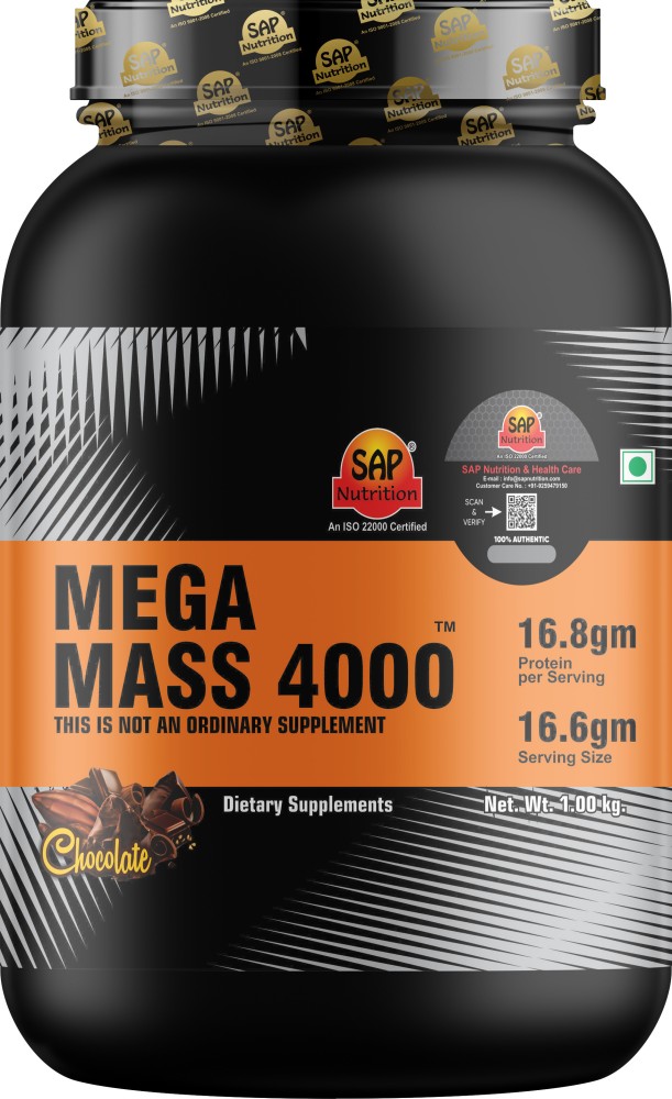 MEGA MASS 4000 3 KG CHOCOLATE BUY 1 GET 2 FREE SUPER
