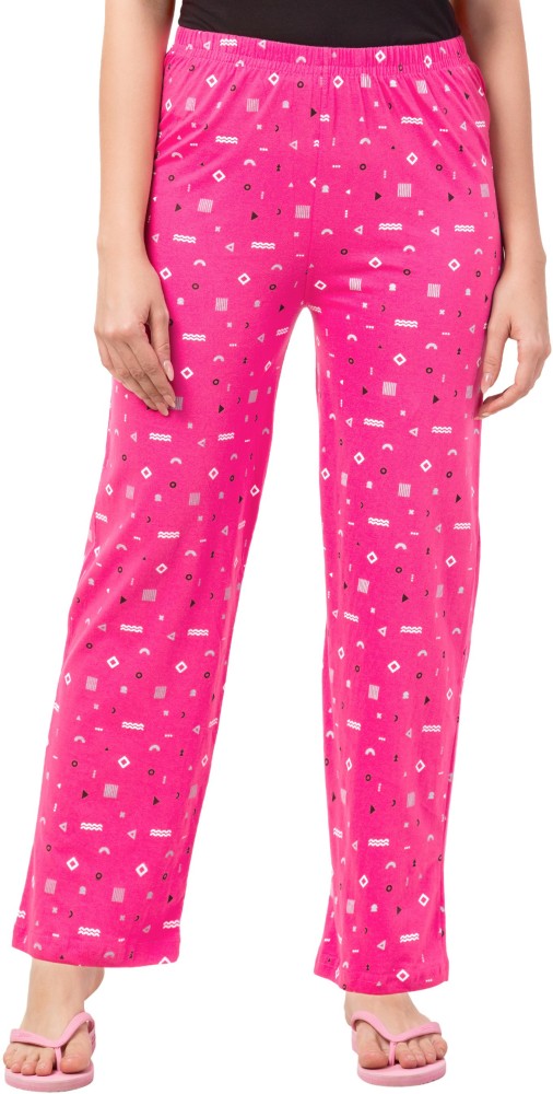 Buy Fflirtygo Women Palazzo Pants Cotton Combo Pack, Night Pyjamas