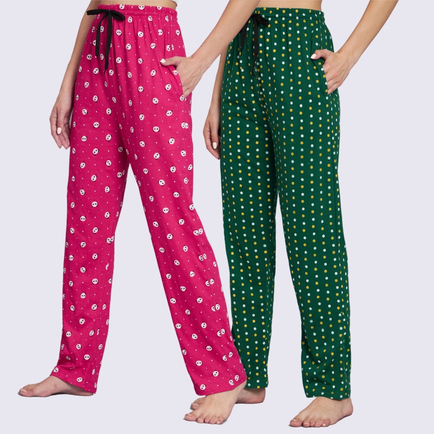 Buy Van Heusen Maroon Printed Pyjamas for Women Online  Tata CLiQ