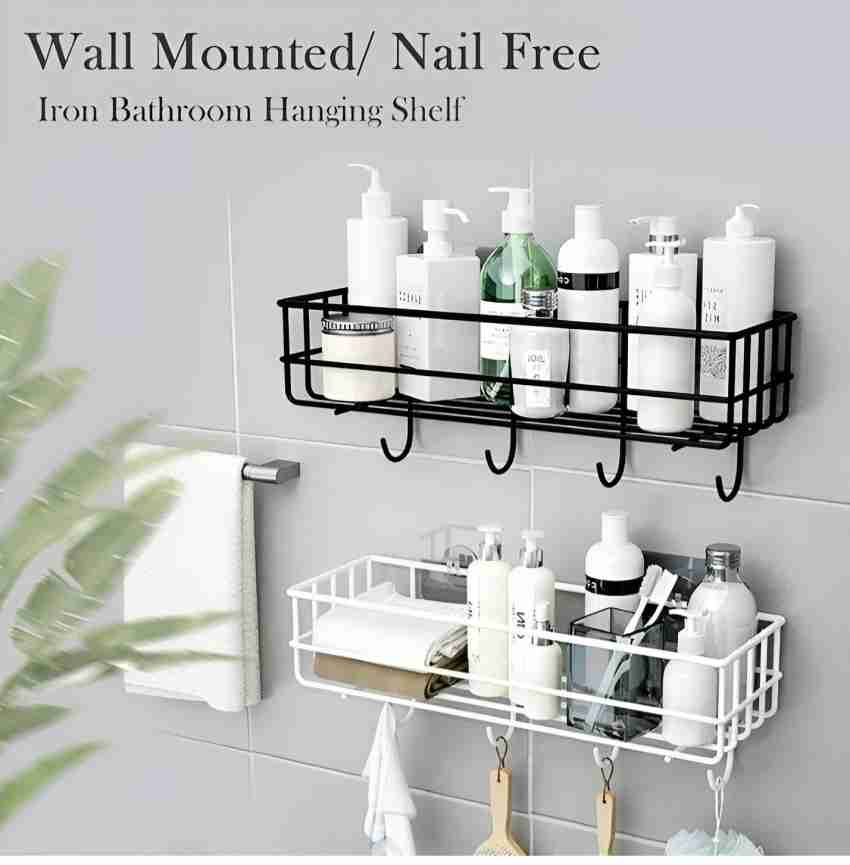 Bathroom Shelves Nail-free Storage Organizer Rack Shelf In The