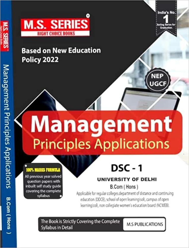 NEP First Semester Management Principle And Application , 59% OFF