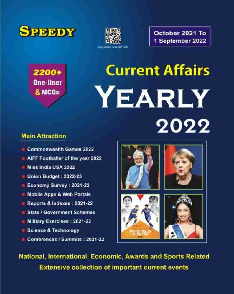 Speedy Current Affairs Yearly 2022 September 2022 in English