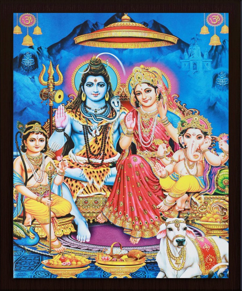 Rayno craft Lord Shiv Parivar Religious Frame Price in India - Buy ...