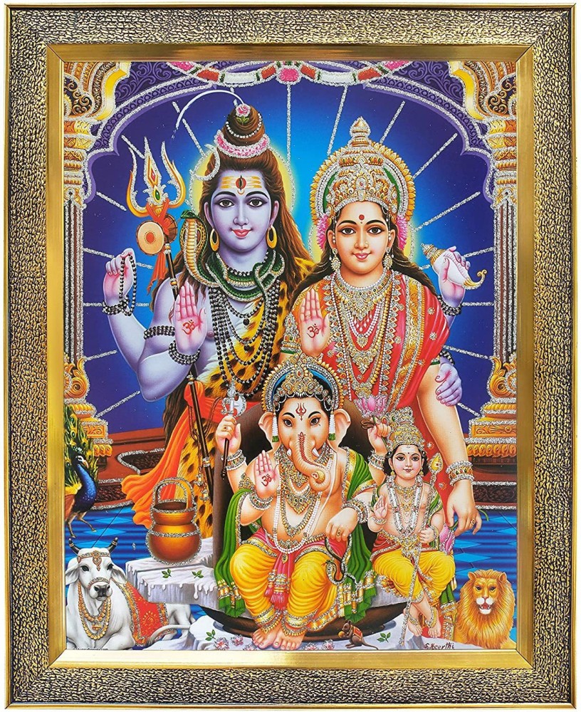 koshtak Shiva Parvati with Ganesh and kartikeya ji/Shiv parivar ...