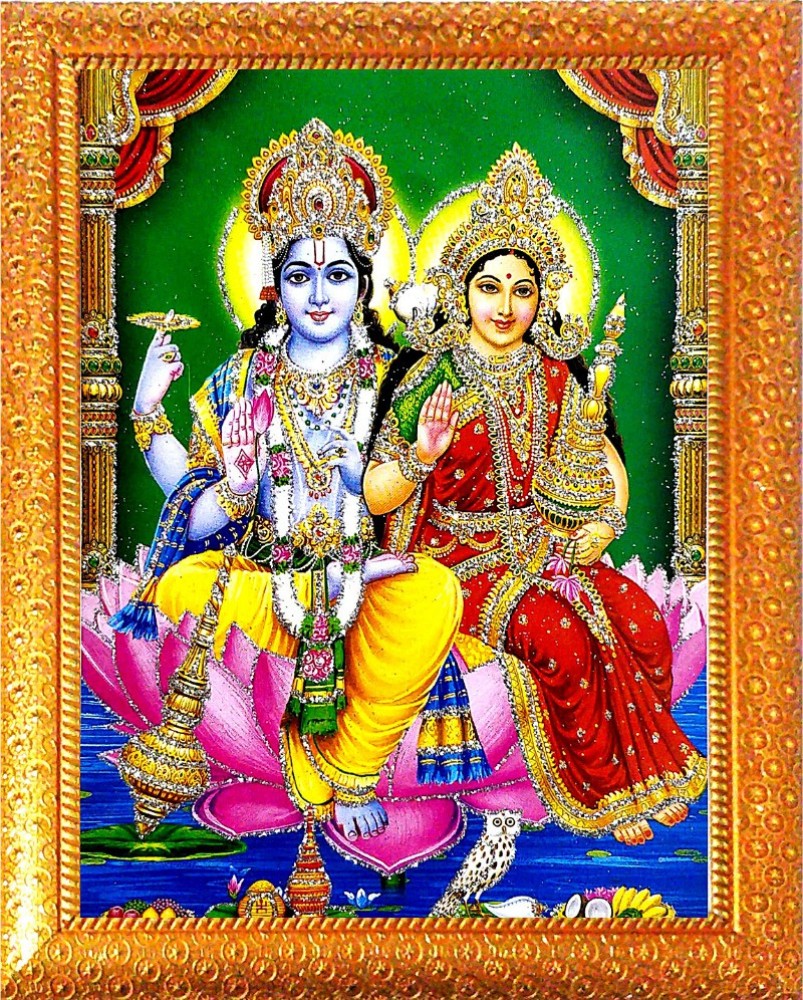 SUNINOW LORD VISHNU LAXMI JI | LAXMI JI VISHNU JI PHOTO FRAME ...