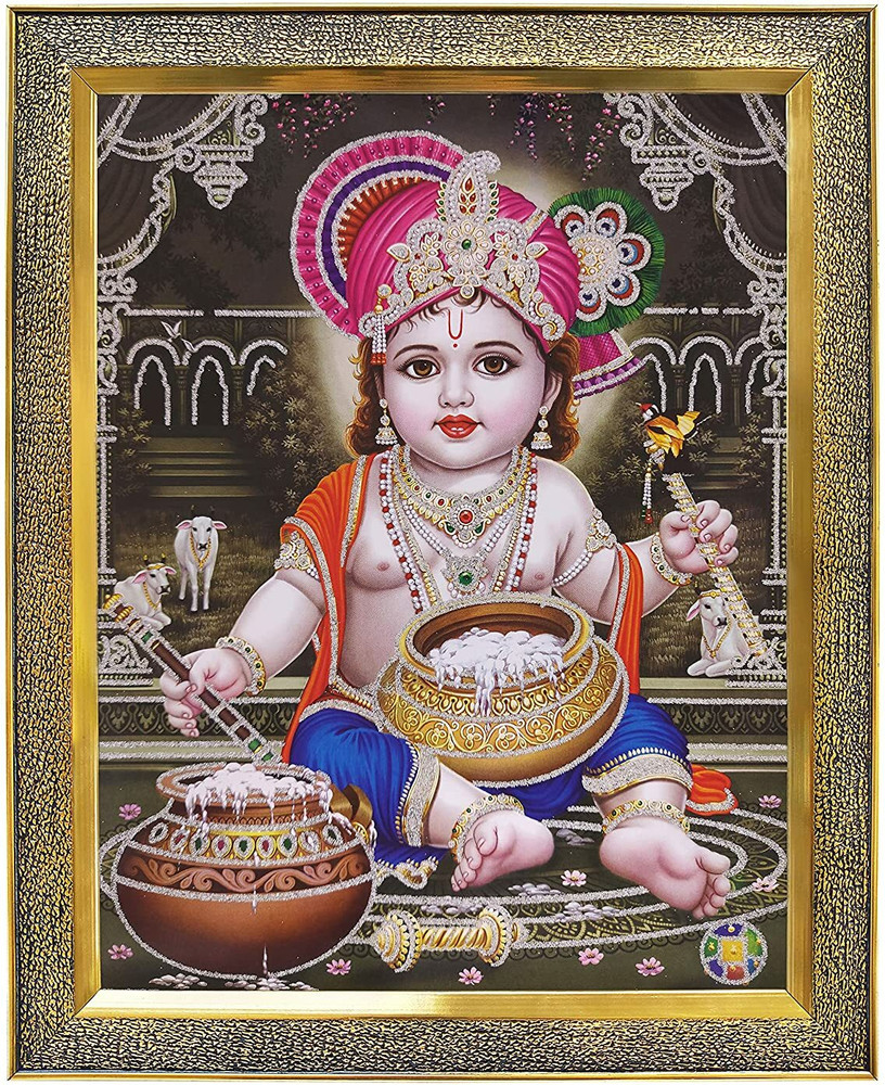 kostak krishna bal gopal / bal roop / baby Child kanha ji / makhan ...