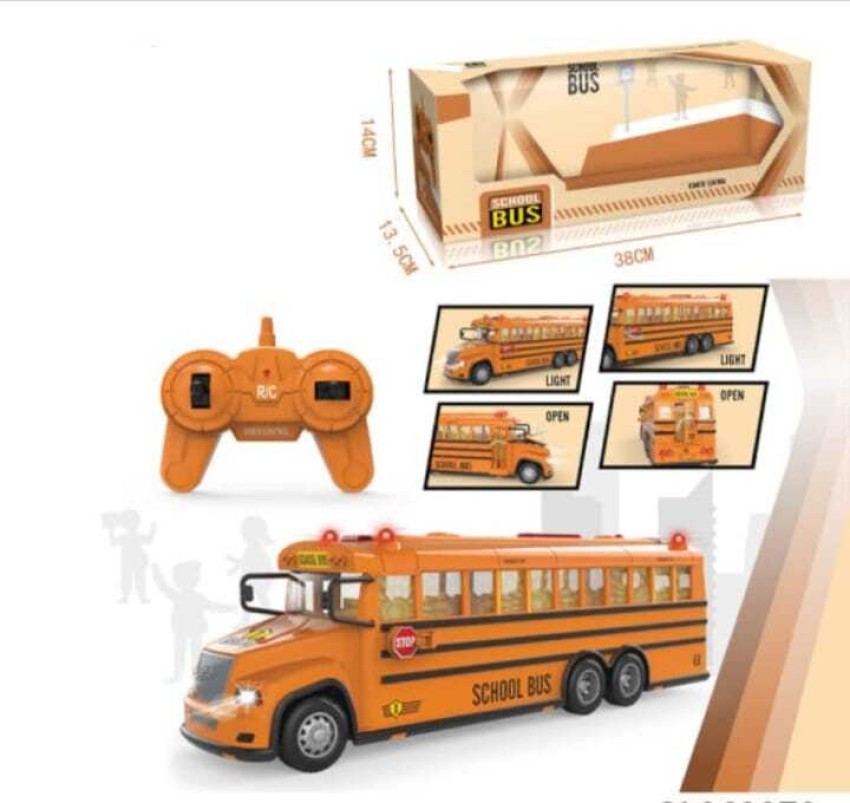 remote control school bus toy