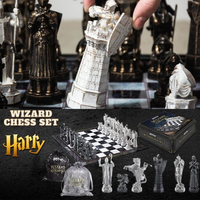 The Noble Collection Harry Potter Wizard Chess Set - 32 Detailed