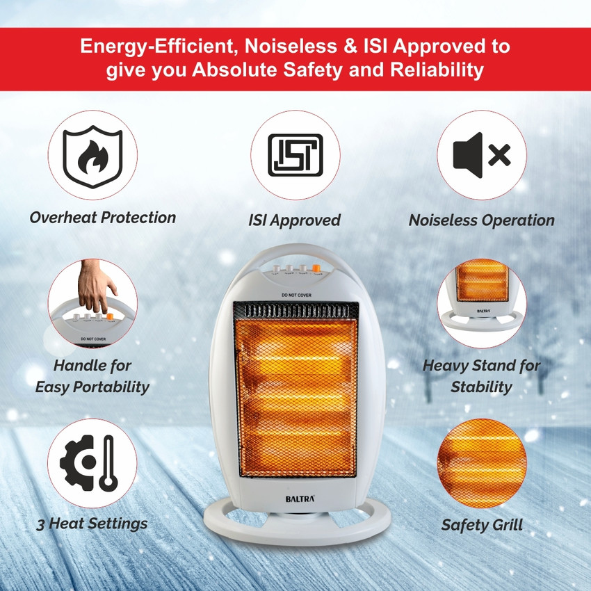 Baltra Blister 1200 W 3 Rod BTH-101 Halogen Room Heater Price in India -  Buy Baltra Blister 1200 W 3 Rod BTH-101 Halogen Room Heater online at  Flipkart.com