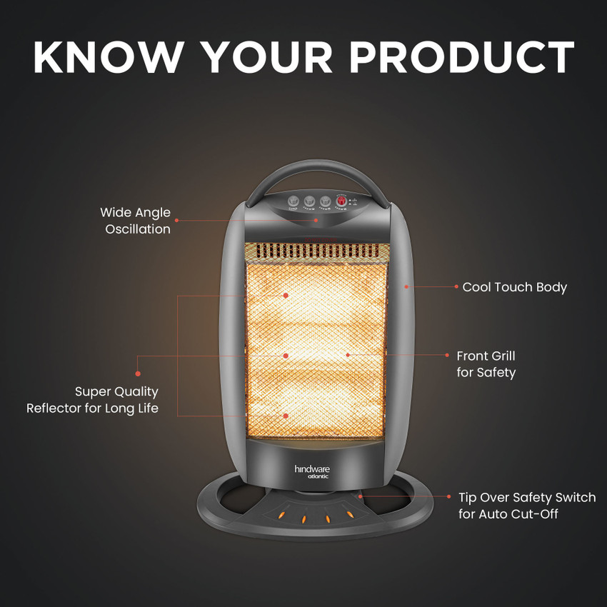 Hindware Erino Halogen Room Heater Price in India - Buy Hindware Erino  Halogen Room Heater online at Flipkart.com