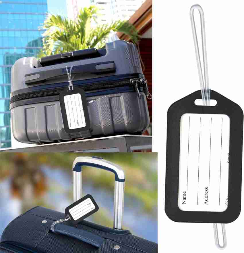 Travel Luggage Bag Tags Address ID Label Silicone Tag Name Baggage Suitcase