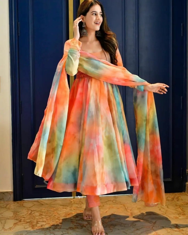 Buy Neeta Bhargava Red Cotton Silk Chanderi Kurta Set Online  Aza Fashions