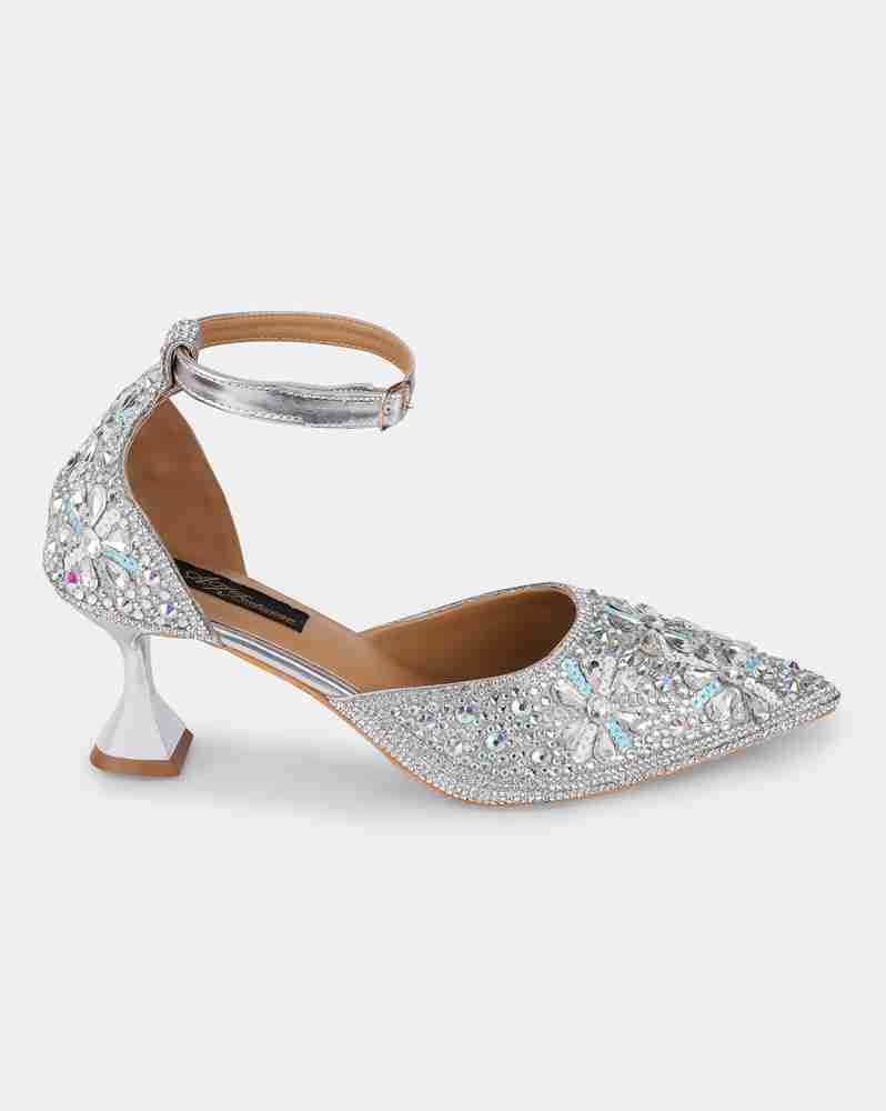 Az Footwear Women Silver Heels