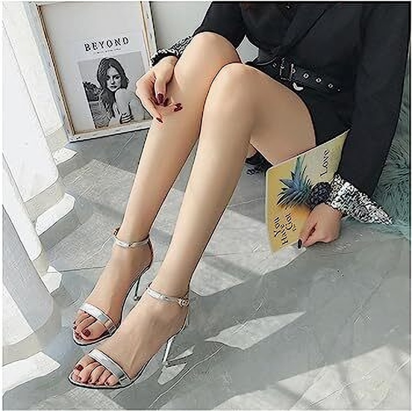 Uunda Fashion Women Silver Heels