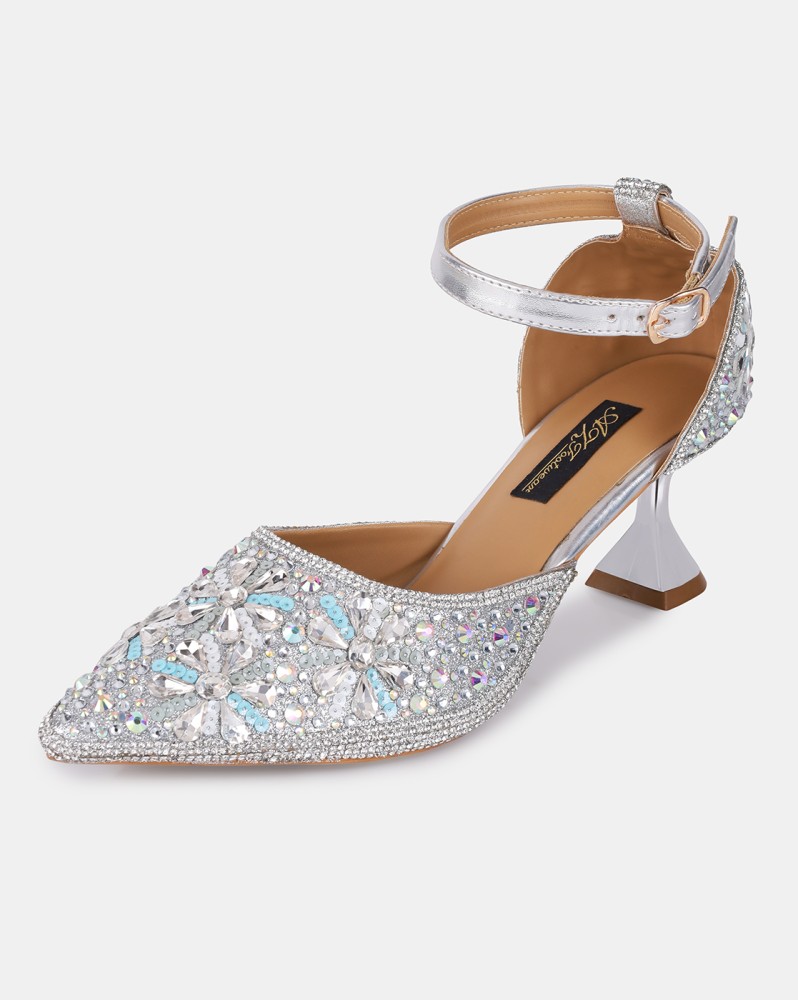 Az Footwear Women Silver Heels