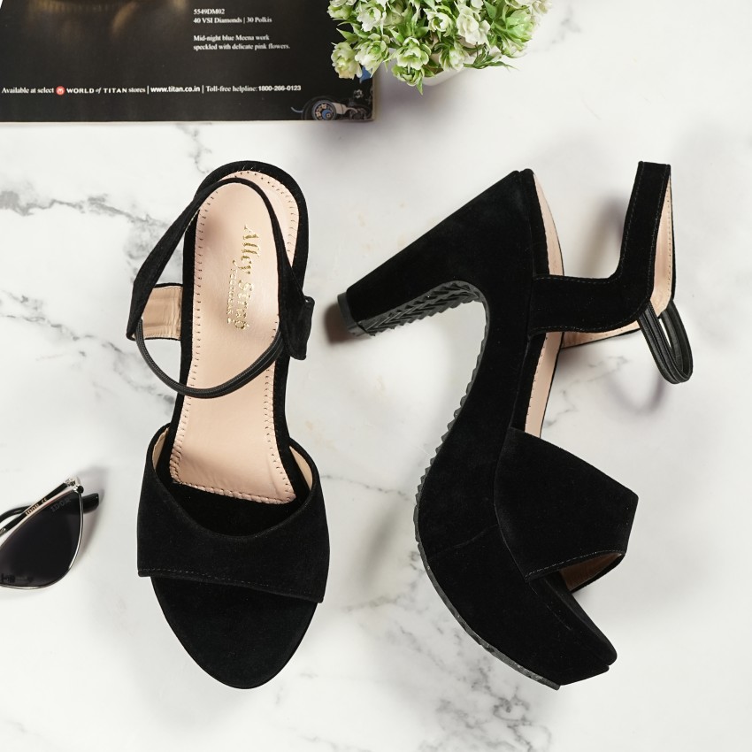 Klexio Women Black Heels - Buy Klexio Women Black Heels Online at