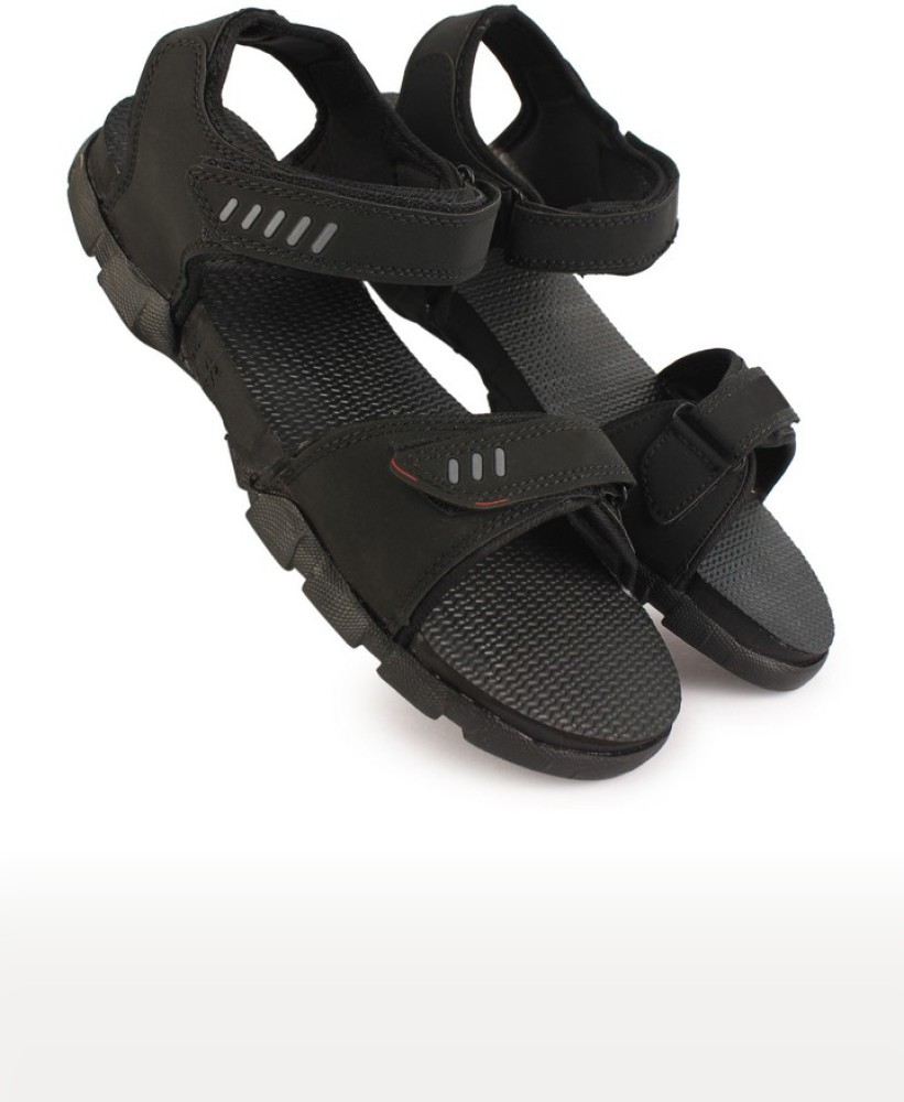 Sporty discount black sandals