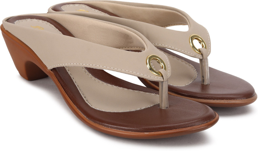 Bata Women Beige Heels