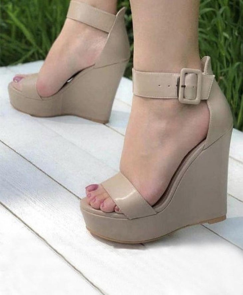 Grey wedges closed online toe