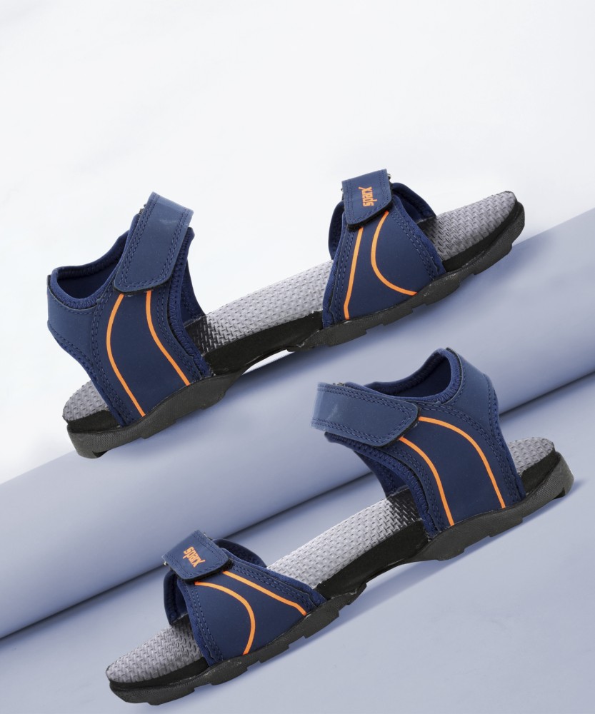 Sparx Sparx Men SS 703 Navy Blue Orange Floater Sandals Men Navy