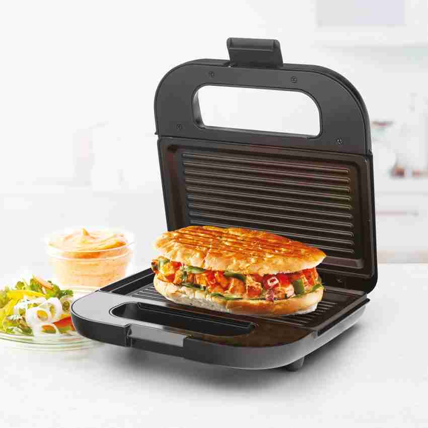 Ibell sm1515 sandwich maker with floating hinges 1000watt panini grill  toast black