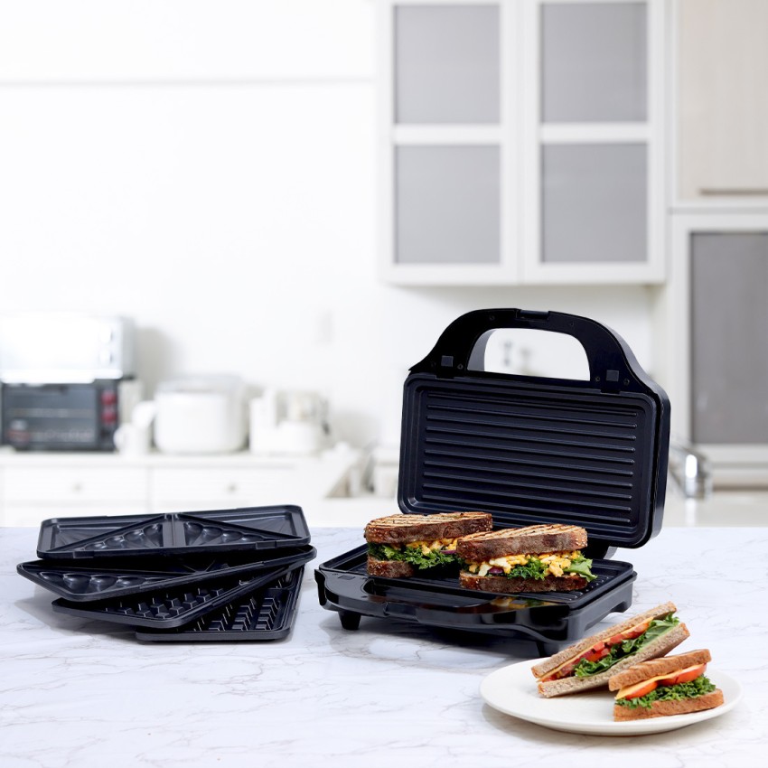 3 in 1 Sandwich Maker, Waffle Maker and Sandwich Grill with 3