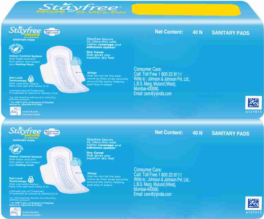 Stayfree Secure Nights Sanitary Pads Price - Buy Online at ₹132