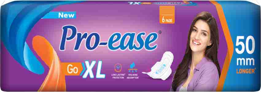 Pro-ease Go Long 17+17 pads wings (25 mm) longer Sanitary Pad, Buy Women  Hygiene products online in India