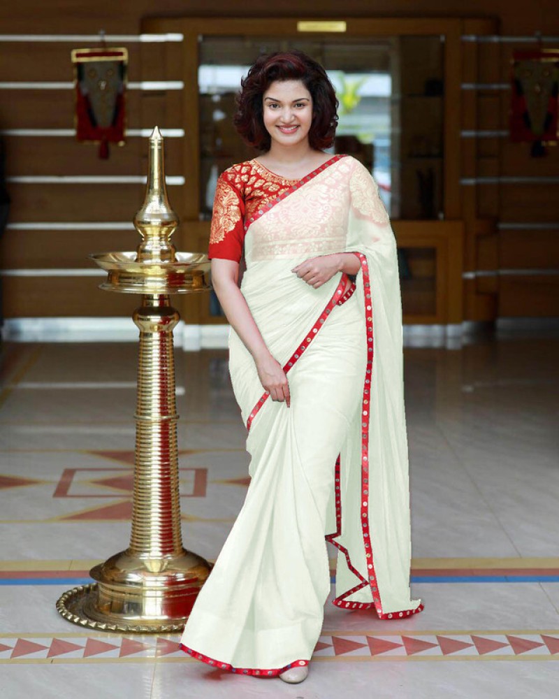 Buy White Color Pure Silk Kanjeevaram Soft Silk Weaving Work Saree Online  in India - Etsy