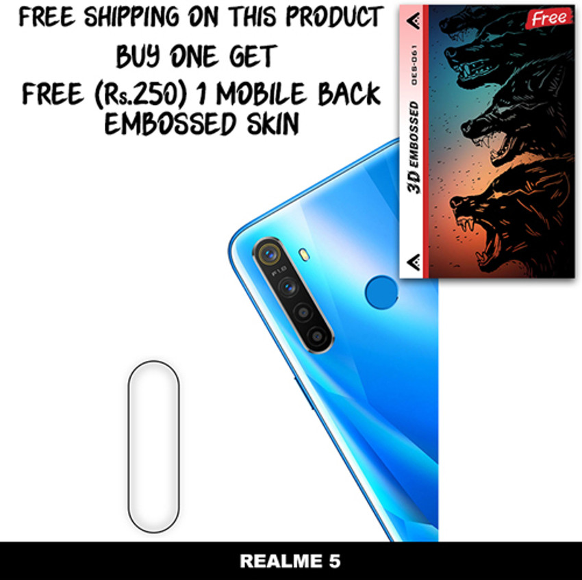 ARBAN Camera Lens Protector for Realme 11 Pro Plus FREE 1 3D EMBOSSED SKIN  FOR MOBILE BACK WITH CUT C1S039 - ARBAN 