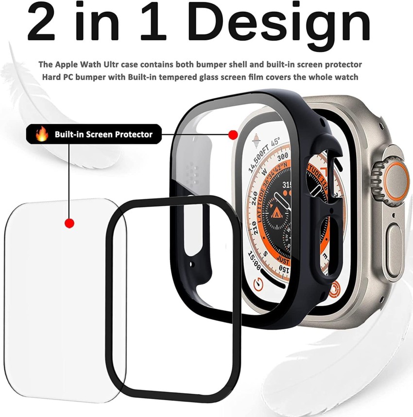 Apple watch series 4 case clearance with built in screen protector