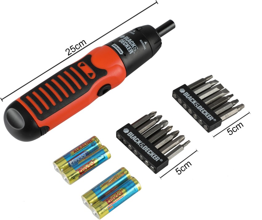 BLACK+DECKER Electric Screwdriver with 19 Accessories (A7073-XJ