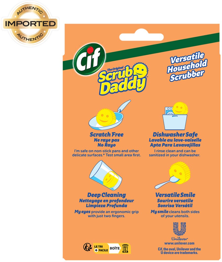 Cif The Original Scrub Daddy Cleaning Scrubber Scrub Pad Price in India -  Buy Cif The Original Scrub Daddy Cleaning Scrubber Scrub Pad online at