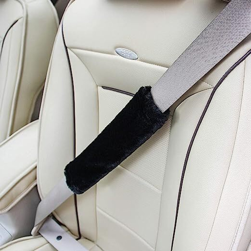 Black seat cheap belt covers