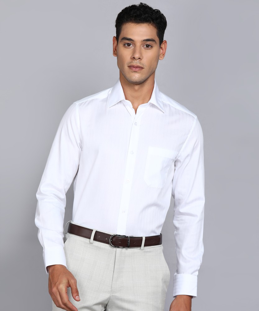 Buy Louis Philippe Men's Formal White Shirt Online