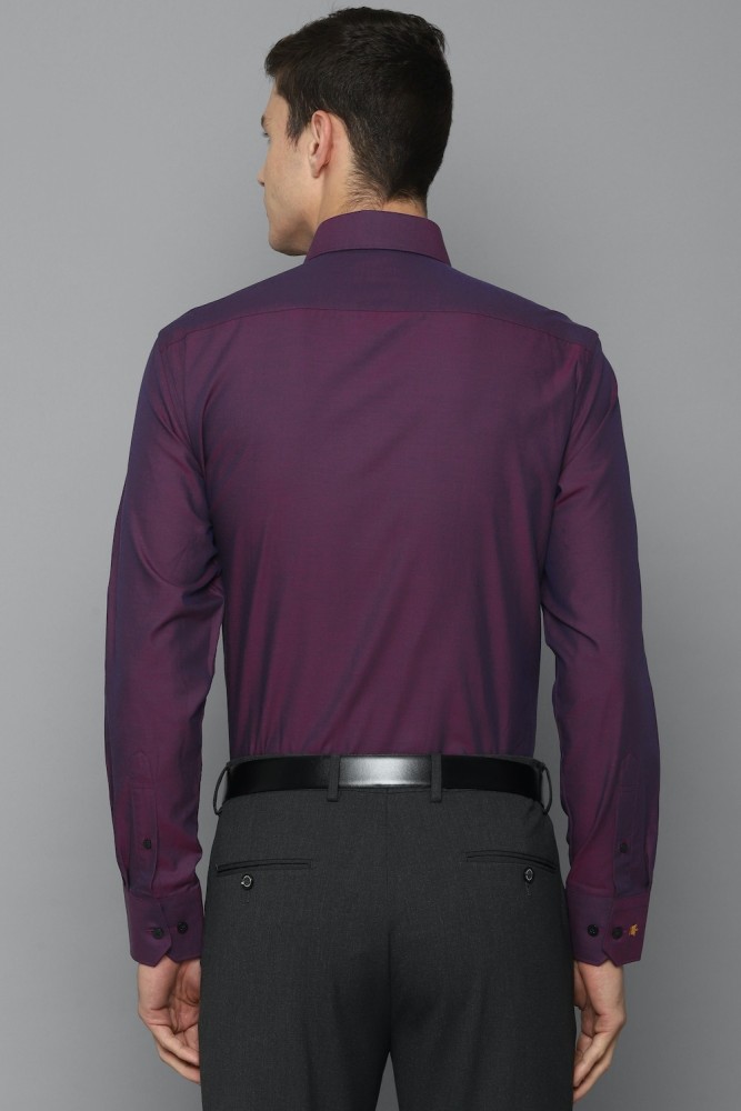 Buy LOUIS PHILIPPE Purple Mens Slim Fit Textured Suit