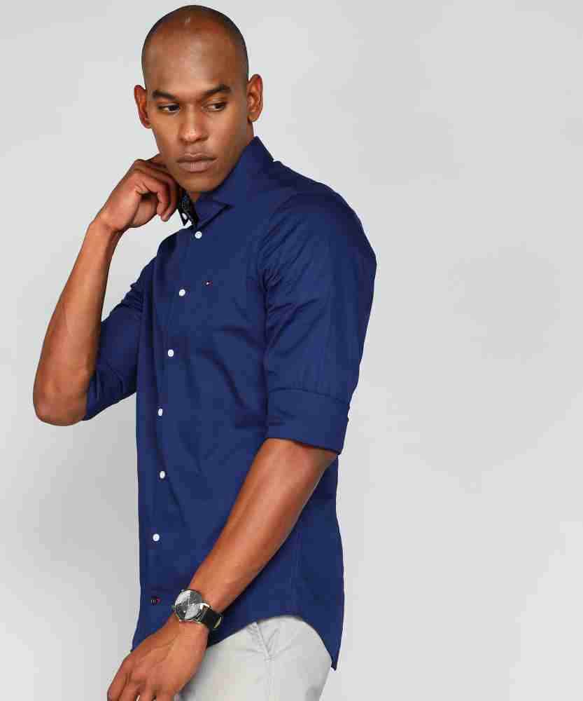 tommy hilfiger royal blue shirt