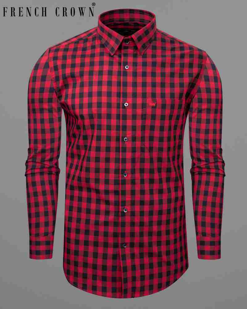 REHAN Men Checkered Casual Red, Blue Shirt - Buy REHAN Men Checkered Casual  Red, Blue Shirt Online at Best Prices in India