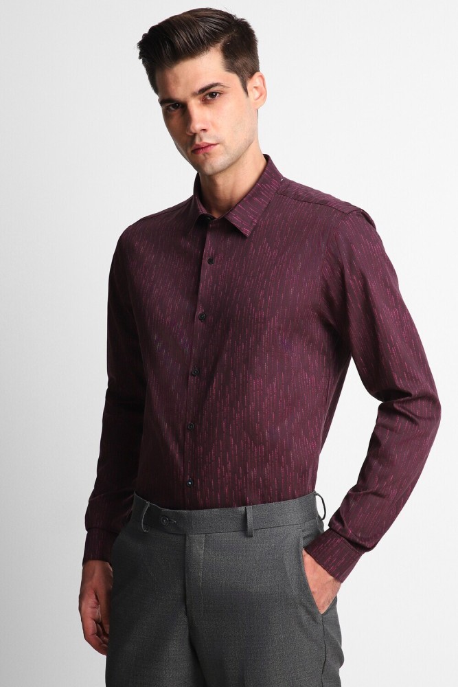 Buy Maroon Shirts for Men by LOUIS PHILIPPE Online