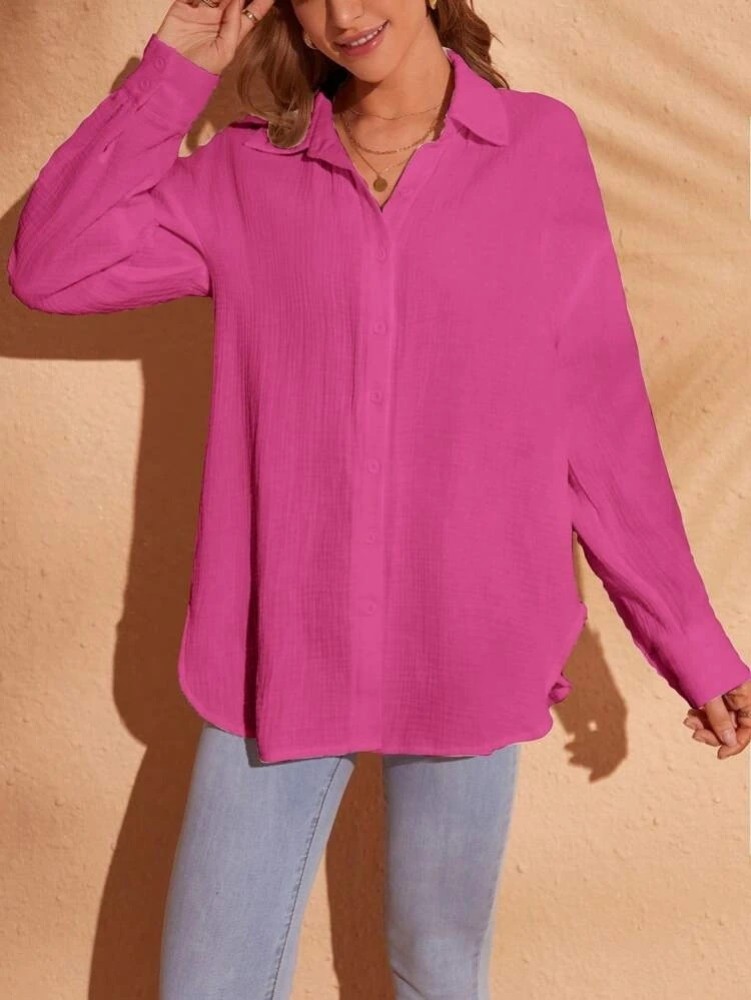 Bapasitaraam Women Solid Casual Pink Shirt - Buy Bapasitaraam