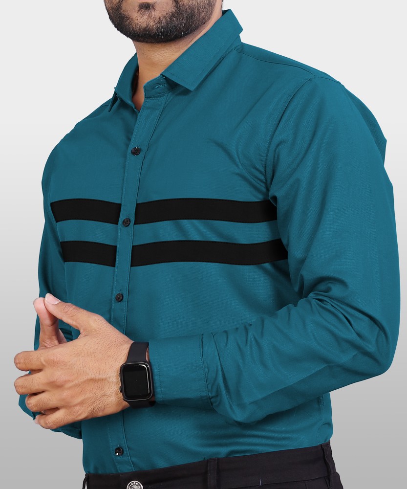 VeBNoR Men Solid Casual Light Blue Shirt - Buy VeBNoR Men Solid Casual  Light Blue Shirt Online at Best Prices in India