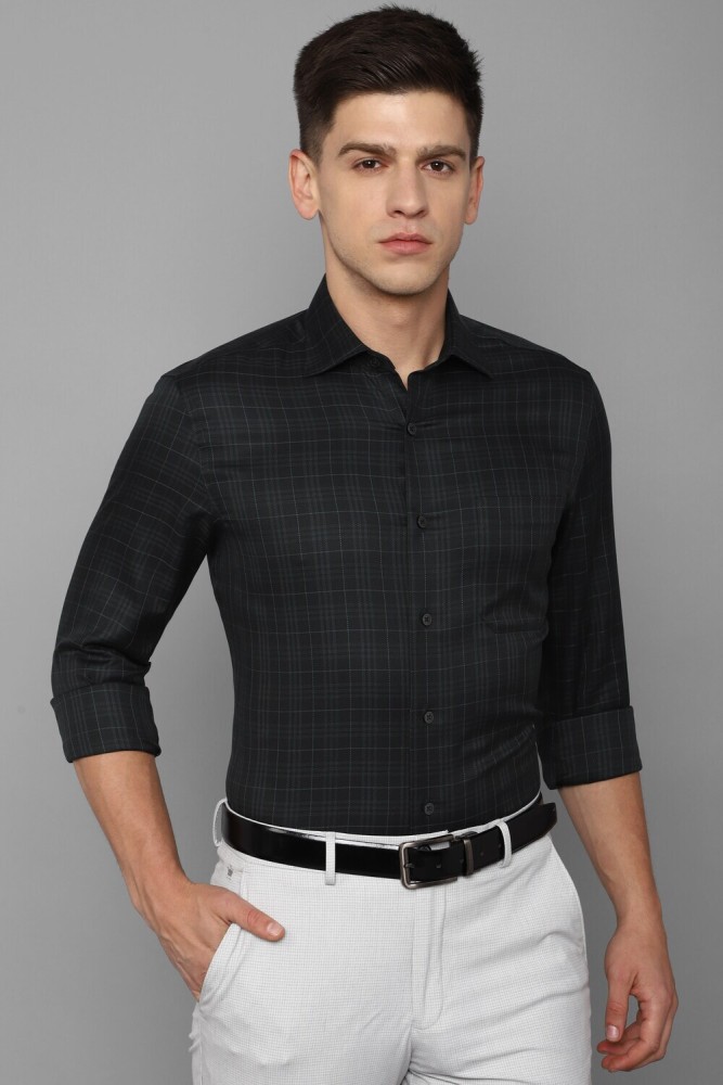 LOUIS PHILIPPE Men Checkered Formal Black Shirt - Buy LOUIS PHILIPPE Men  Checkered Formal Black Shirt Online at Best Prices in India | Flipkart.com
